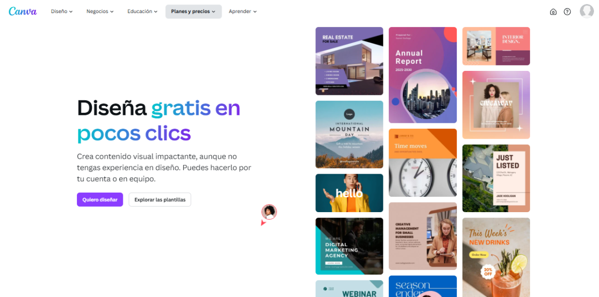 Apps para Crear Contenido en Redes Sociales-Canva